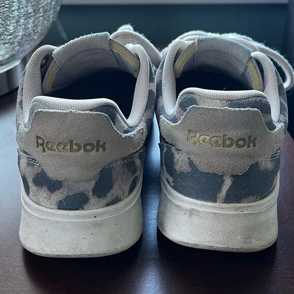 Reebok Club C Legacy Suede Leopard Print Women's Tennis Shoes