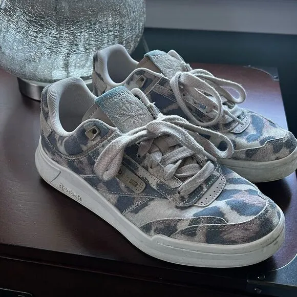 Reebok Club C Legacy Suede Leopard Print Women's Tennis Shoes