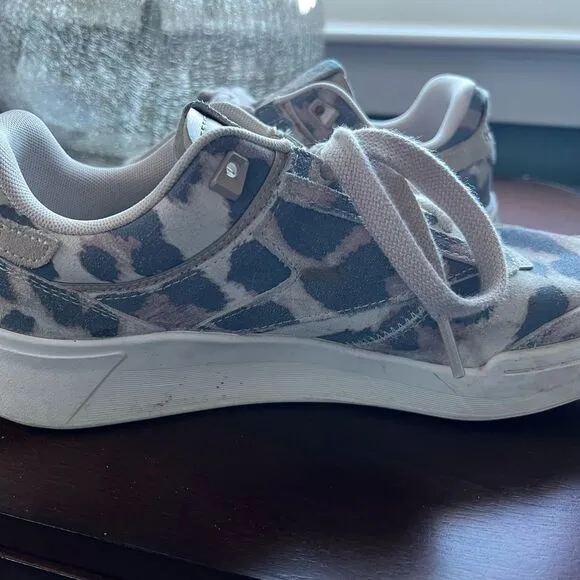 Reebok Club C Legacy Suede Leopard Print Women's Tennis Shoes