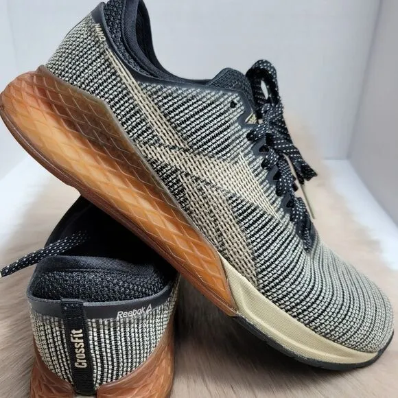 Reebok Nano 9 Black Gum Khaki Men Gym Cross Size 9 Training Fitness Shoes DV635…