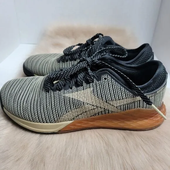 Reebok Nano 9 Black Gum Khaki Men Gym Cross Size 9 Training Fitness Shoes DV635…