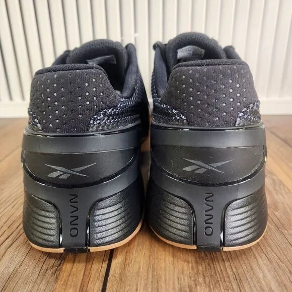 Reebok Nano X3 Mens Size 14 Black Gum Sole Gym Training Sneakers Shoes 100062512