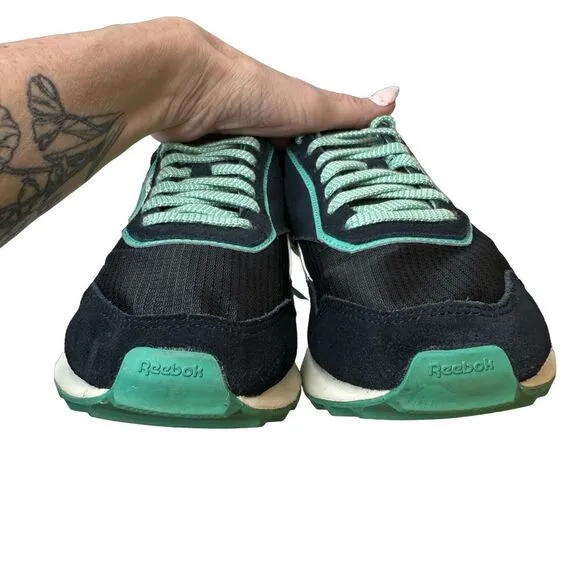 REEBOK Wmns Classic Leather Legacy AZ 'Black Future Teal' Size 8.5