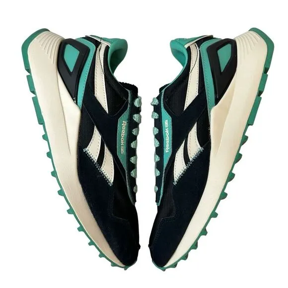 REEBOK Wmns Classic Leather Legacy AZ 'Black Future Teal' Size 8.5