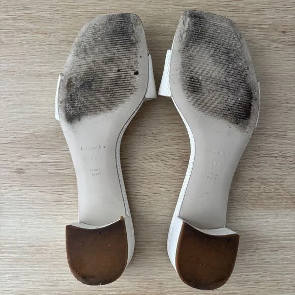 Reformation Mandy Minimal Block Heel Mule 8.5