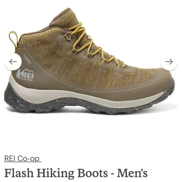 REI Co-op Flash Hiking Boots Mens Size 8.5 Waterproof Trail Shoes Outdoor Active