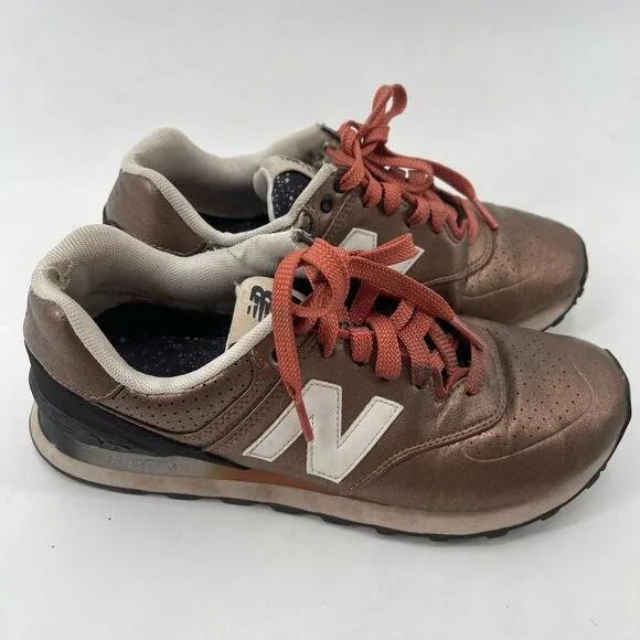 Revolve New Balance Womens Sneakers Shoes 574 Running Athletic Gradient Copper B