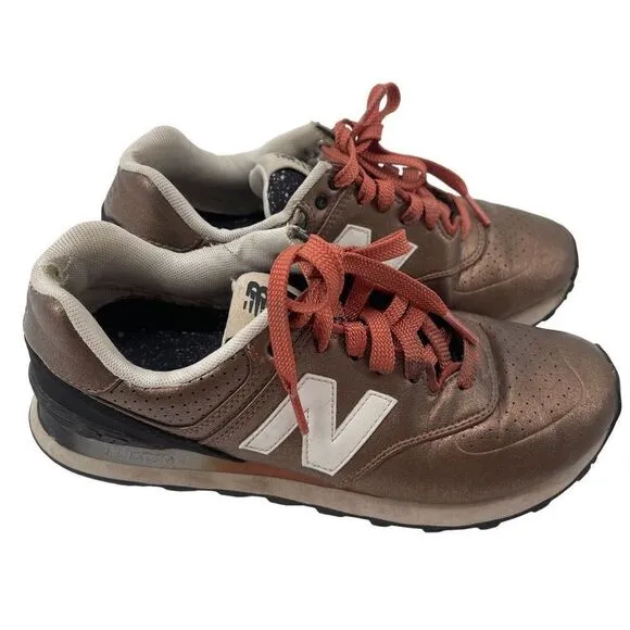Revolve New Balance Womens Sneakers Shoes 574 Running Athletic Gradient Copper B