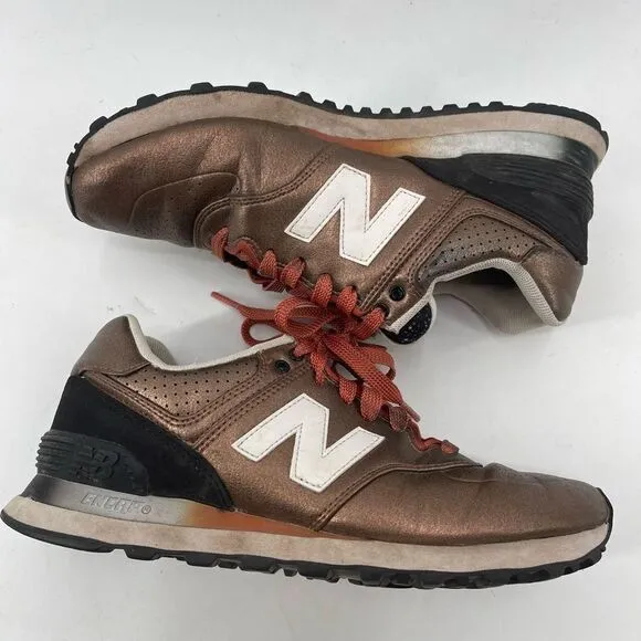 Revolve New Balance Womens Sneakers Shoes 574 Running Athletic Gradient Copper B