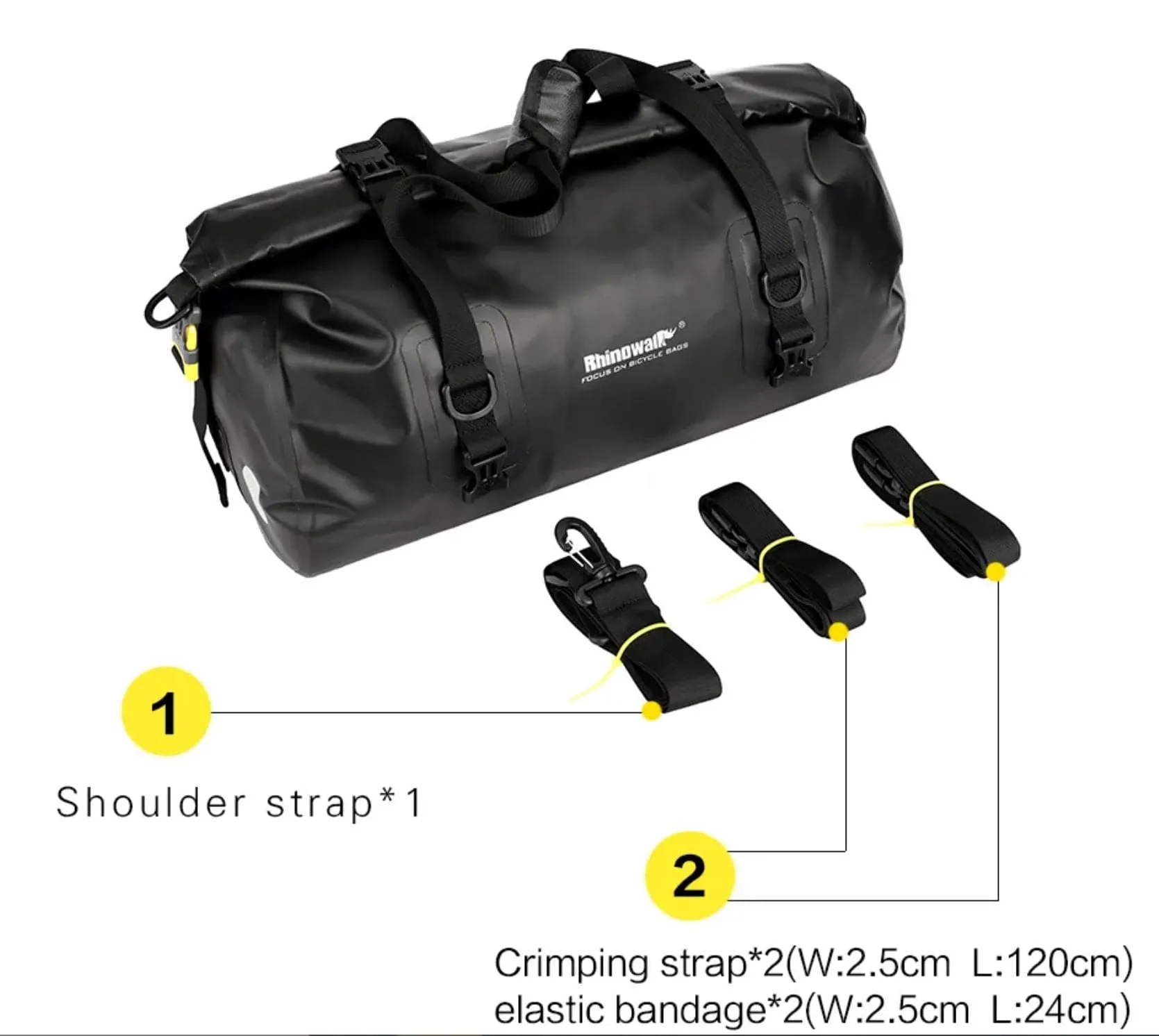 RHINOWALK 20L Waterproof Pannier Bag