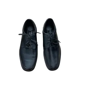 ROCKPORT MEN'S BLACK LEATHER EVANDER MOC-TOE DERBY DRESS SHOES SZ 9 NWOB