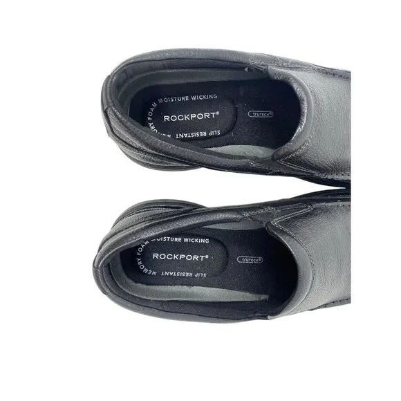 Rockport Men's Eureka Plus Slipon Oxford - Black Size 11W NEW Dress Shoes Casual