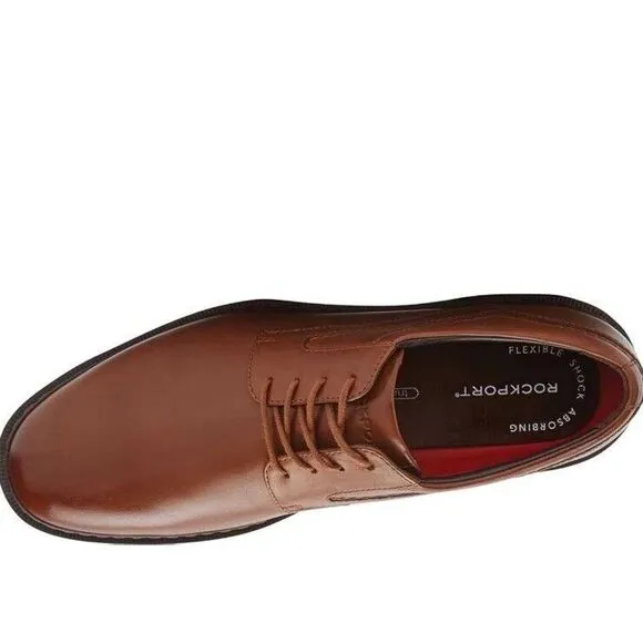 Rockport NEW Tanner Plain Toe Cognac Oxfords trutech mens NEW‎ shoes 13 M Brown