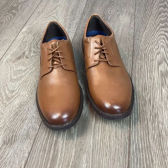 Rockport NEW Tanner Plain Toe Cognac Oxfords trutech mens NEW‎ shoes 13 M Brown
