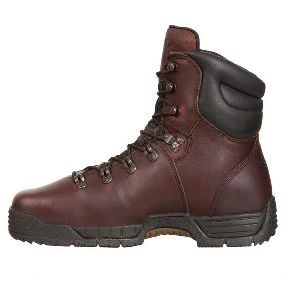 Rocky Mens Mobilite Steel Toe Waterproof Oil-Resistant Brown Boots (NWT)
