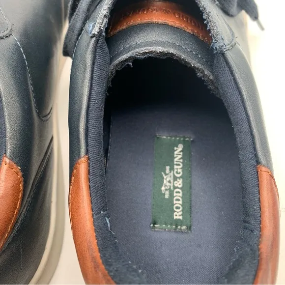 Rodd &amp; Gunn  Sussex ST Casual Sneaker Shoes Men's Size 46 US13 leather Navy 1299