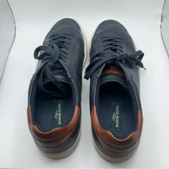 Rodd &amp; Gunn  Sussex ST Casual Sneaker Shoes Men's Size 46 US13 leather Navy 1299