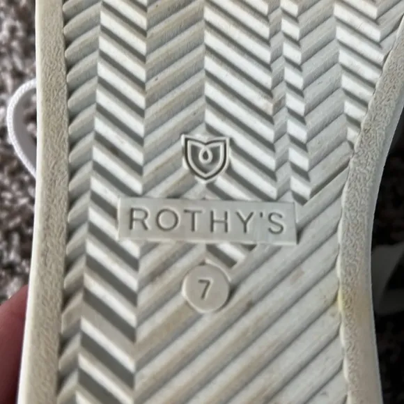 Rothy’s Bright White Lace Up Sneakers Shoes