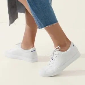 Rothy’s Bright White Lace Up Sneakers Shoes