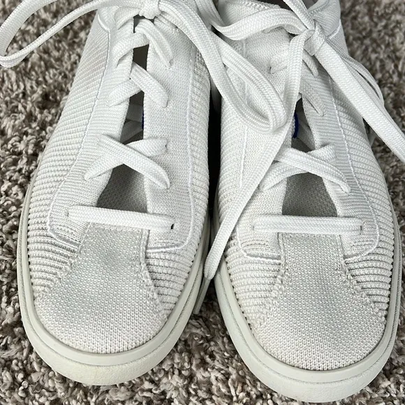 Rothy’s Bright White Lace Up Sneakers Shoes