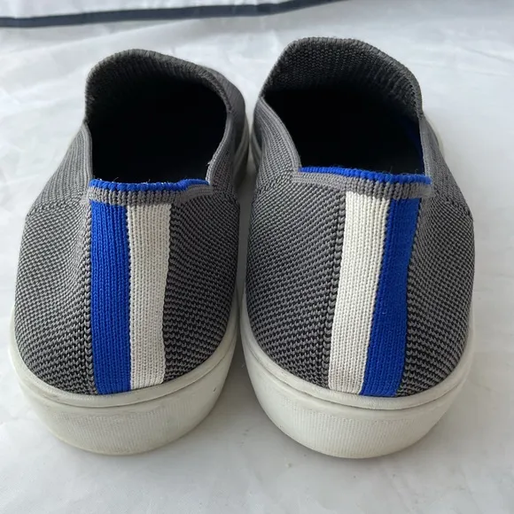Rothy's Gray and White Slip-On Sneakers Women’s Size 7.5