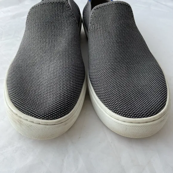 Rothy's Gray and White Slip-On Sneakers Women’s Size 7.5