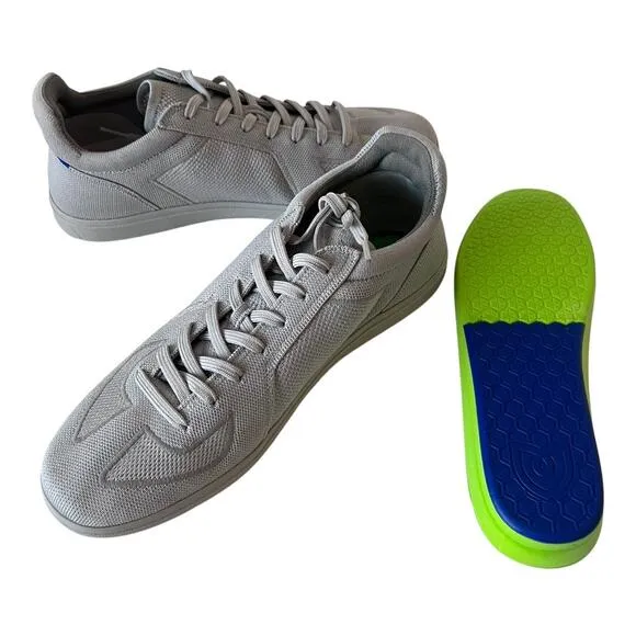 Rothy’s Rs01 Men Lace Up Sneaker Gray Shoes Size 11