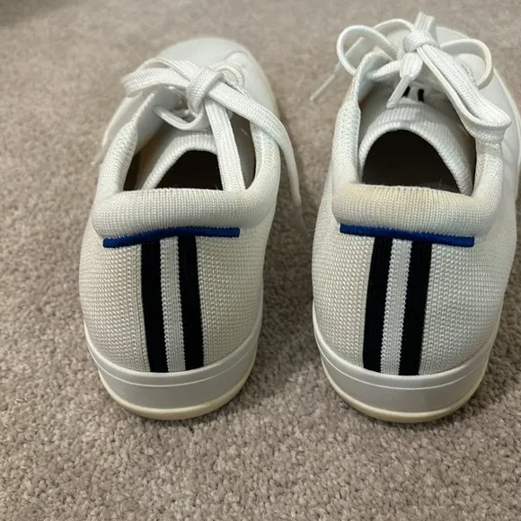Rothy’s The Lace up Sneaker in Bright White Size 8