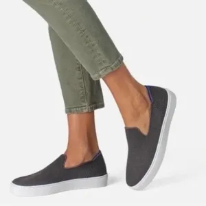 Rothys The Original Slip On Sneaker Grey Coastal Grandma Minimalist Sustainable