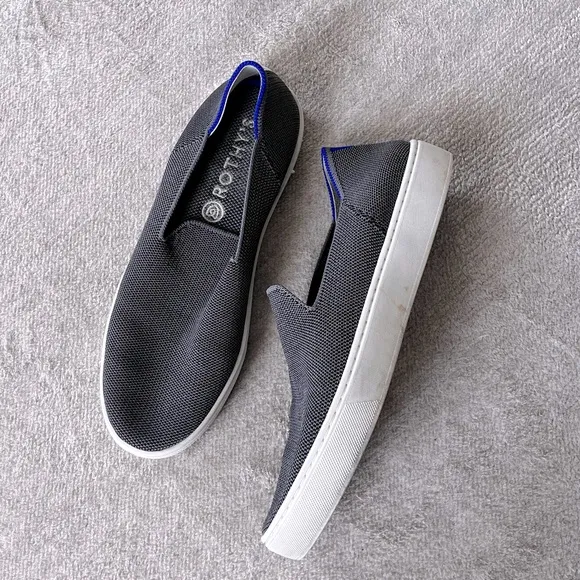 Rothys The Original Slip On Sneaker Grey Coastal Grandma Minimalist Sustainable