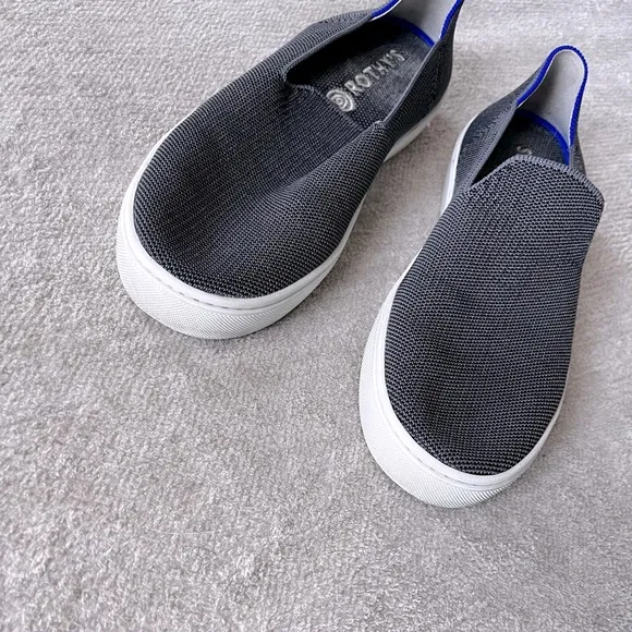Rothys The Original Slip On Sneaker Grey Coastal Grandma Minimalist Sustainable