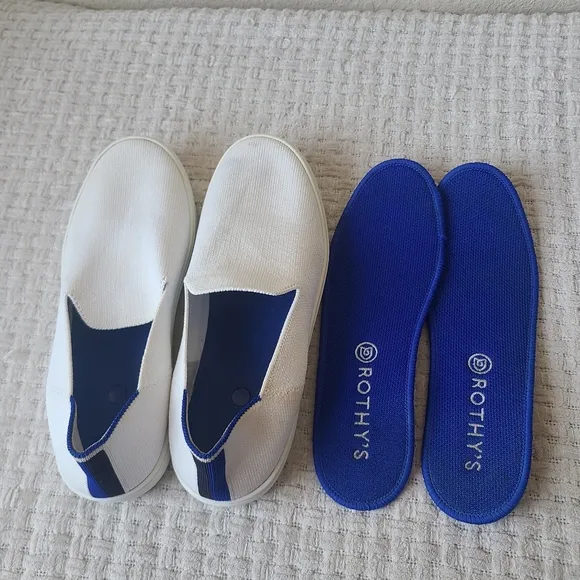 Rothy's The Original Slip On Sneakers Casual White Women's Size 7.5