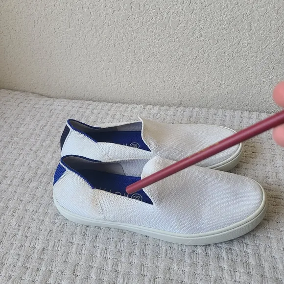 Rothy's The Original Slip On Sneakers Casual White Women's Size 7.5
