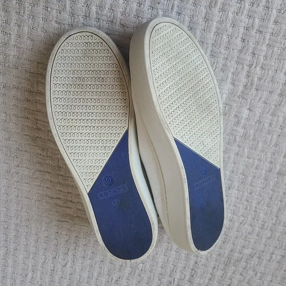 Rothy's The Original Slip On Sneakers Casual White Women's Size 7.5