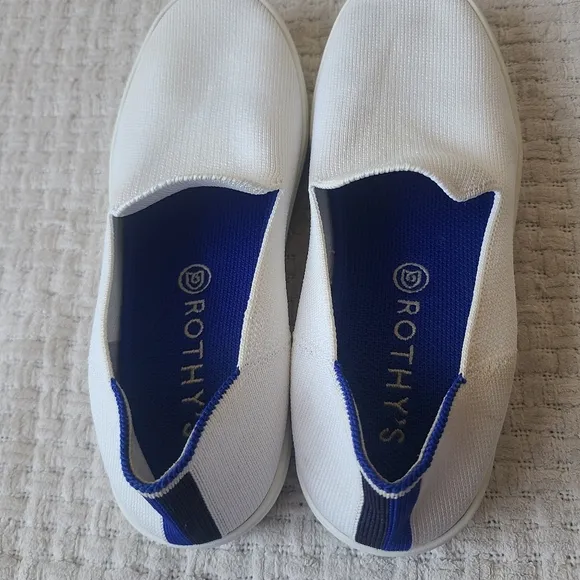 Rothy's The Original Slip On Sneakers Casual White Women's Size 7.5