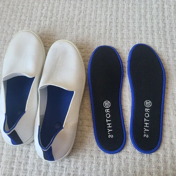 Rothy's The Original Slip On Sneakers Casual White Women's Size 7.5