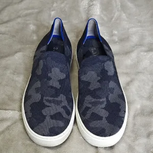ROTHY'S 'The Sneaker' Black &amp; Gray Camo Print Knit Slip On Flats Size 11