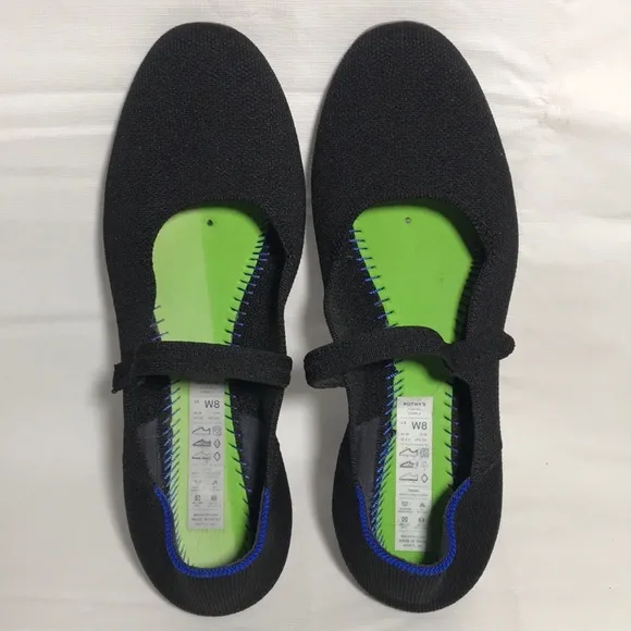 ROTHYS The Square Mary Jane Flats Shoes Size 8