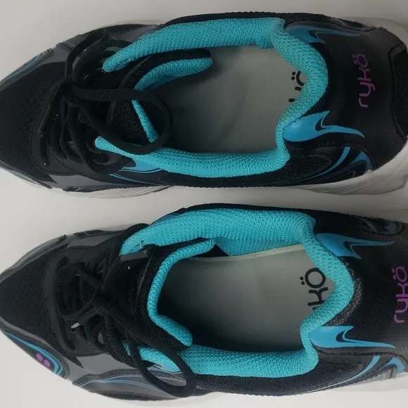 Ryka Womens Infinite Black Fitness Athletic and Training Shoes Sneakers Size 10