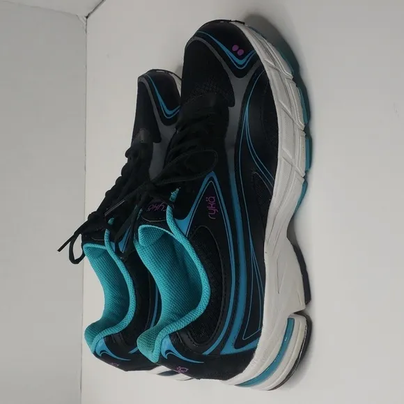 Ryka Womens Infinite Black Fitness Athletic and Training Shoes Sneakers Size 10