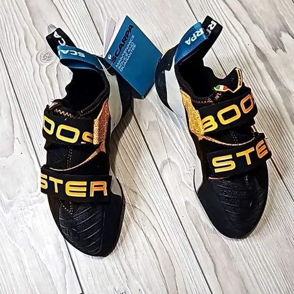 (S-AB137)  SCARPA Booster Vegan Rock Climbing Shoes Sz 7 Women's- 6 Men's