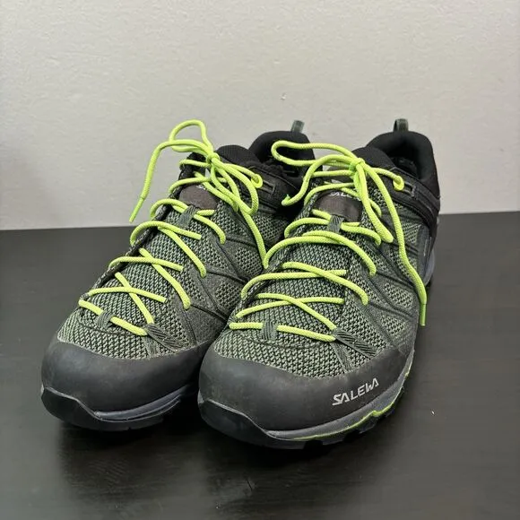 Salewa Mountain Trainer Lite GTX Men’s Size 10 Walking Shoes Green Myrtle Hiking
