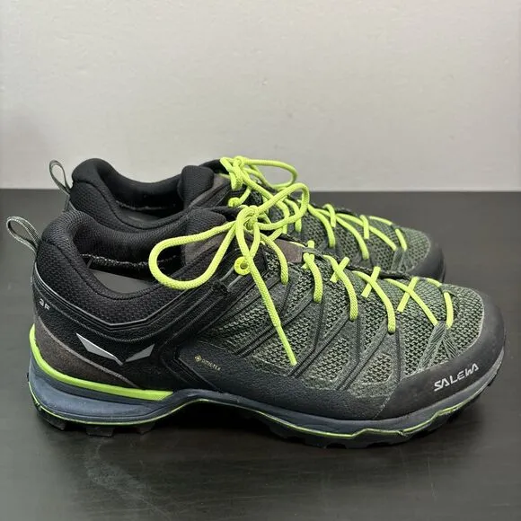 Salewa Mountain Trainer Lite GTX Men’s Size 10 Walking Shoes Green Myrtle Hiking