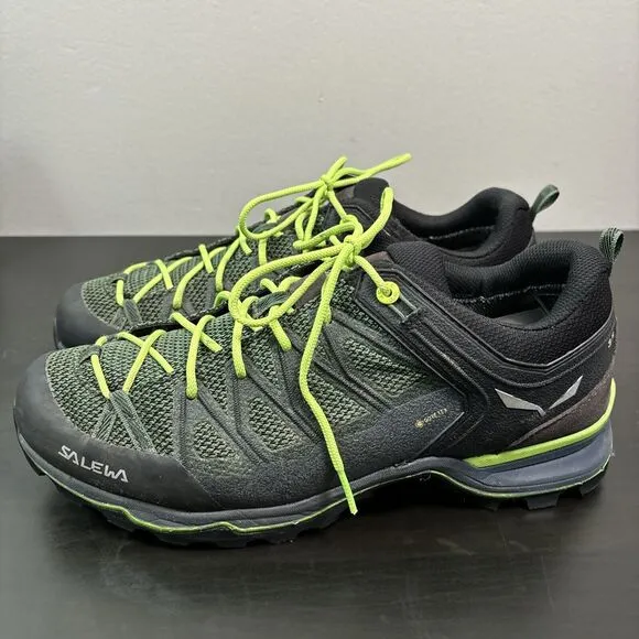 Salewa Mountain Trainer Lite GTX Men’s Size 10 Walking Shoes Green Myrtle Hiking