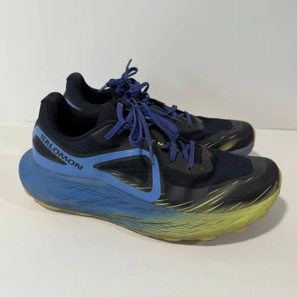 Salomon Men's Glide Max TR Trail Running Shoes Blue Black 10 Outdoor Hike