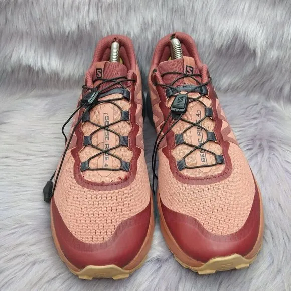 Salomon Sense Ride 4 Brick Dust Trail Running Shoes Women's Size 10 Sneakers