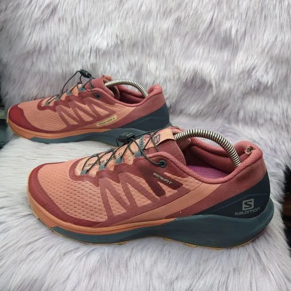 Salomon Sense Ride 4 Brick Dust Trail Running Shoes Women's Size 10 Sneakers