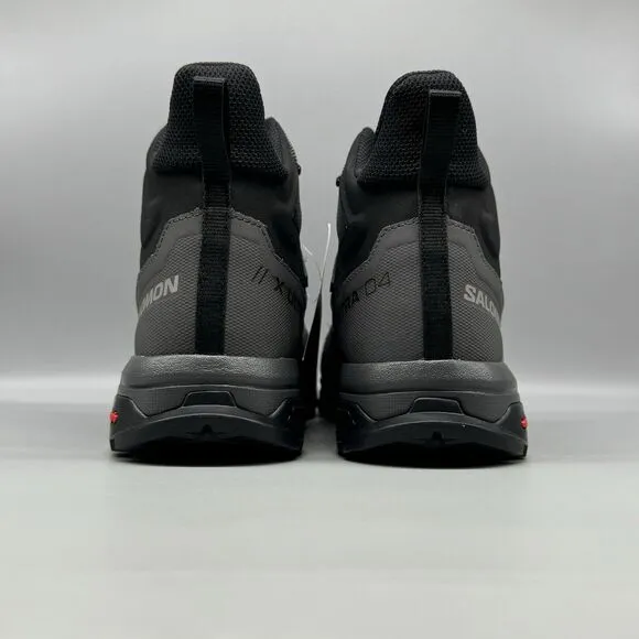 Salomon X Ultra 4 Mid GTX Gore-Tex Size 10.5 WATERPROOF Black Hiking Boot Trail
