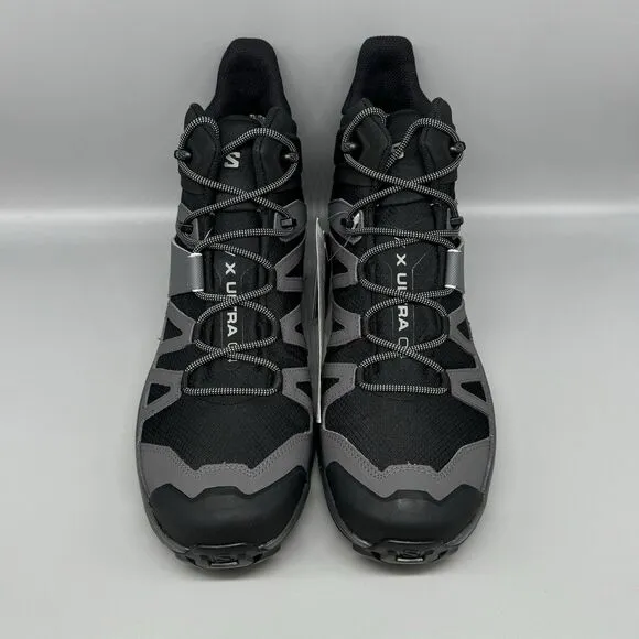Salomon X Ultra 4 Mid GTX Gore-Tex Size 10.5 WATERPROOF Black Hiking Boot Trail