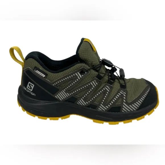 Salomon XA Pro Trail Shoes Youth Size US 1.5 Kids Green CS Waterproof  Hiking